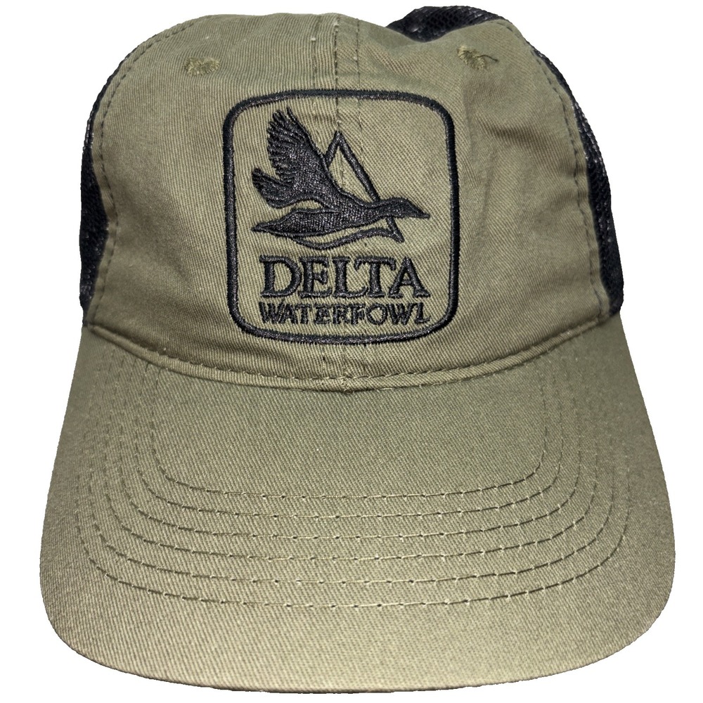 Delta‎ Waterfowl Cap Hat Men Snapback Green Duck Hunters